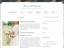 Tablet Screenshot of flowers-friends.nl